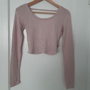 Pink Longsleeve Croptop